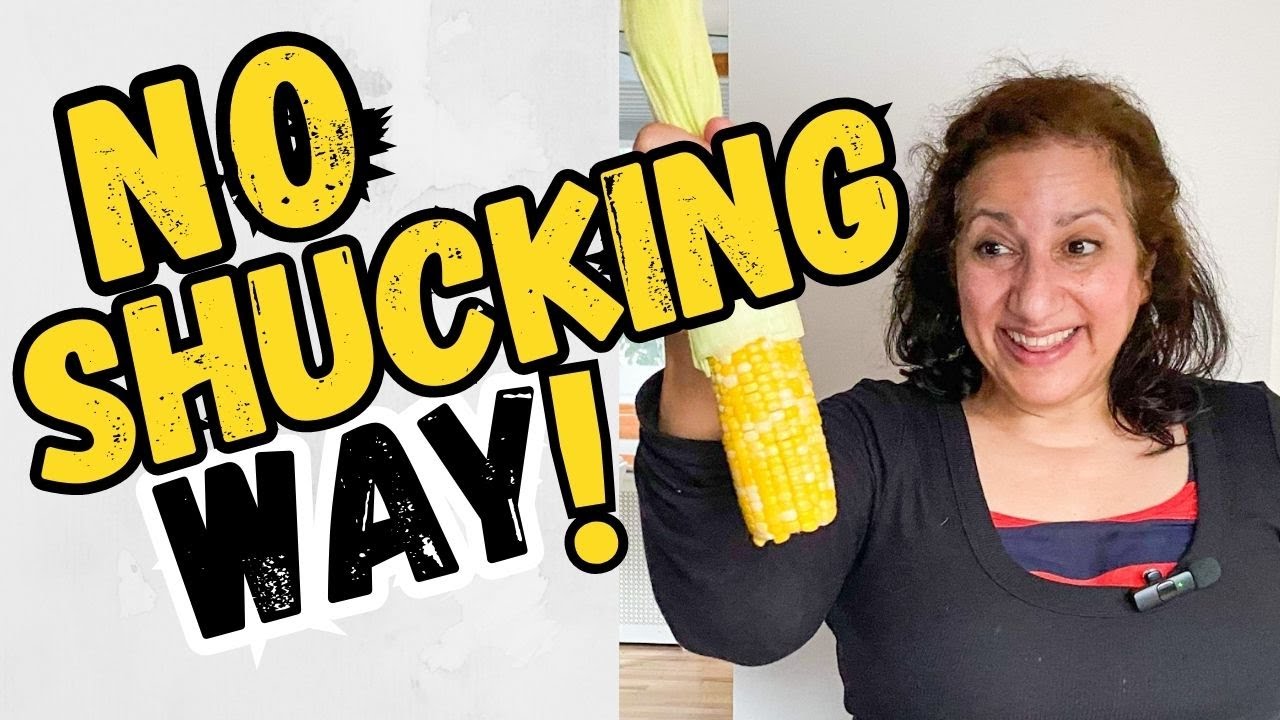 🌽 Cooking Corn in the Microwave with the Husk No Shucking, No Silk