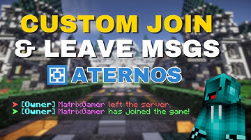 How to Add Custom Join & Leave Messages on Aternos | Plugin Tutorial
