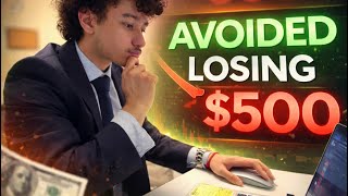 How I avoided losing 500$ taking a NO TRADE DAY 