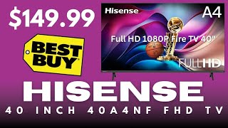 Hisense 40 INCH Class A4 Series LED Full HD 1080P Smart Fire TV (2025) Best Hisense HD TV under $200