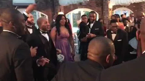 Charles Emeka welcomes bridal party