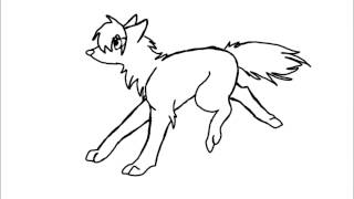 My first Running Cycle [wolf]!