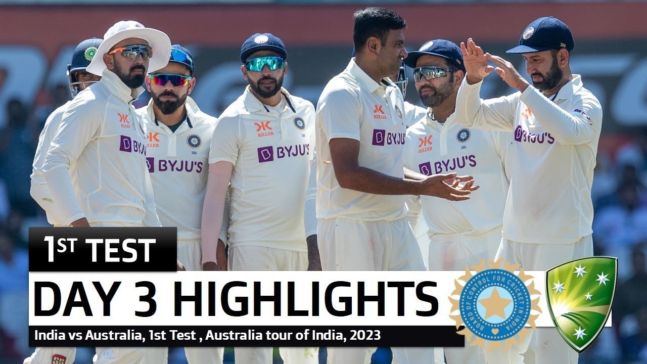 India versus Australia 1st Test match Day 3 Highlights 2023 l Ind vs Aus test match highlights 2023