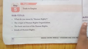 📖📖📖📖📖9th std SOCIAL SCIENCE BRIDGE COURSE MODULE BOOK DAY 5📖📖📖📖📖