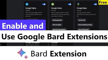 Connect Google Bard to Google Apps | How To Install Google Bard Extensions | How to use Google Bard