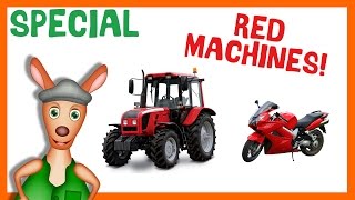 * RED MACHINES * | Vehicles For Kids | Things That Go TV!