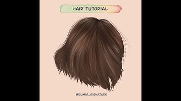 HOW TO DRAW HAIR: STEP BY STEP In PROCREATE