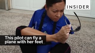 This Bad Pilot Can Fly A Plane With Her Feet