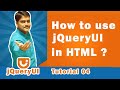 How to use jquery ui in html  how to add jquery ui in html code  jquery ui tutorial 04