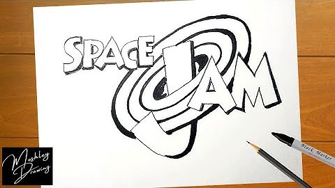 How to Draw SPACE JAM Logo Step by Step