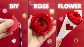 How to make rose with paper #diy #satisfying #art #artist #creative