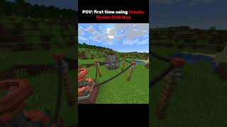 first time using create power grid mod in Minecraft