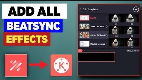 How To Add All BeatSync Effects In Kinemaster How To Add New Extra BeatSync Effects Kinemaster