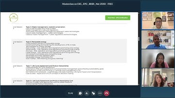 Masterclass on ESG , EPD , BRSR , Net ZERO