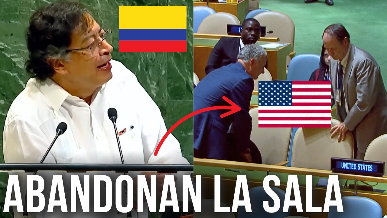 La Delegación de EE.UU. se LEVANTA en el Discurso de Gustavo Petro en ...