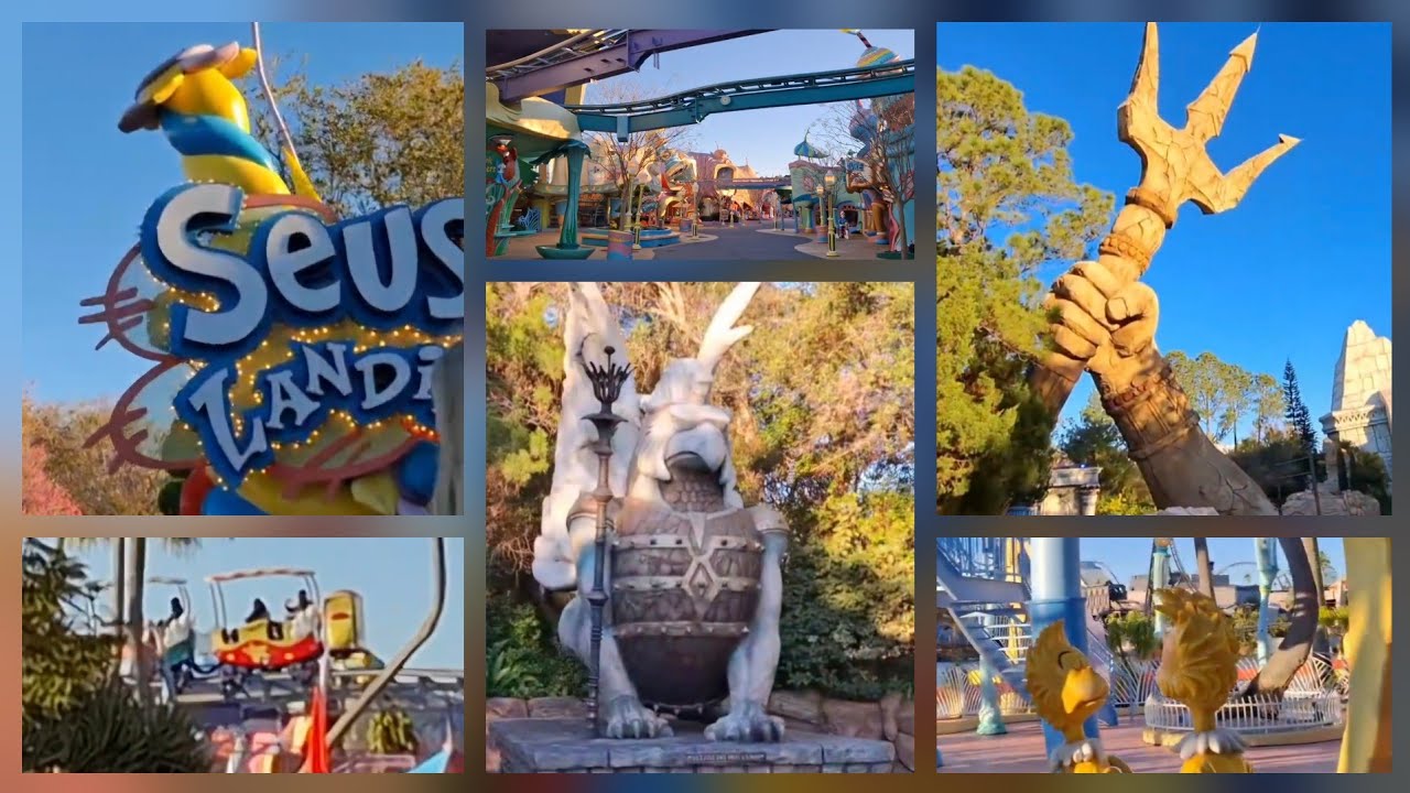 Universal Islands of Adventure arrival, Port of Entry, Seuss Landing & The Lost Continent 2026 