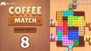 Coffee Match Block Puzzle Level 8 Gameplay Walkthrough