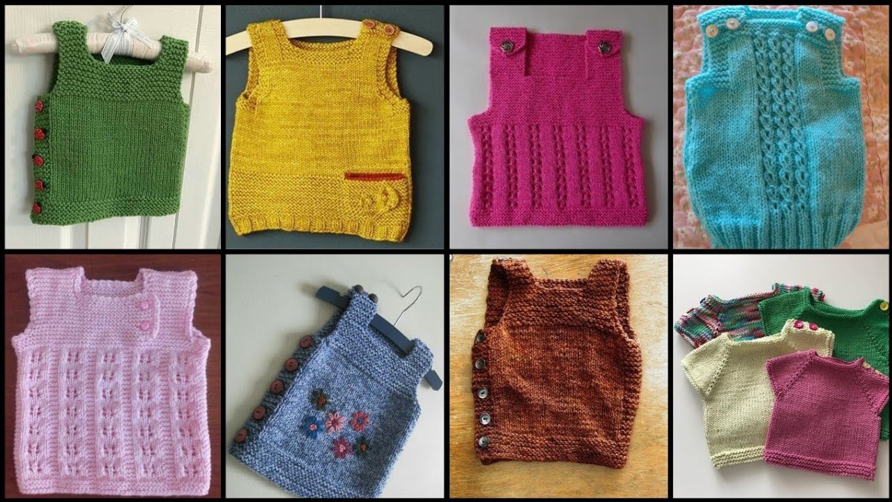 Latest Knitted Half Sweater Design For Baby/Hand Knitted Half Sweater