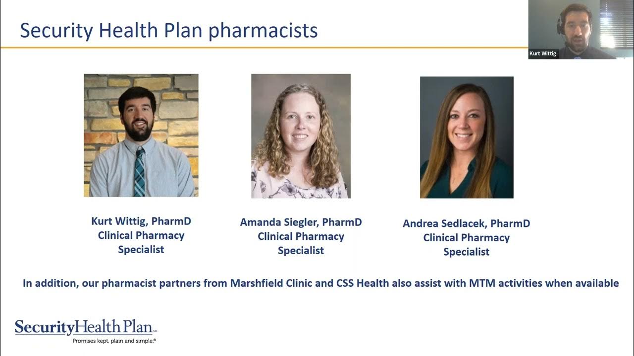 Security Health Plan Academy Medication Therapy Management YouTube