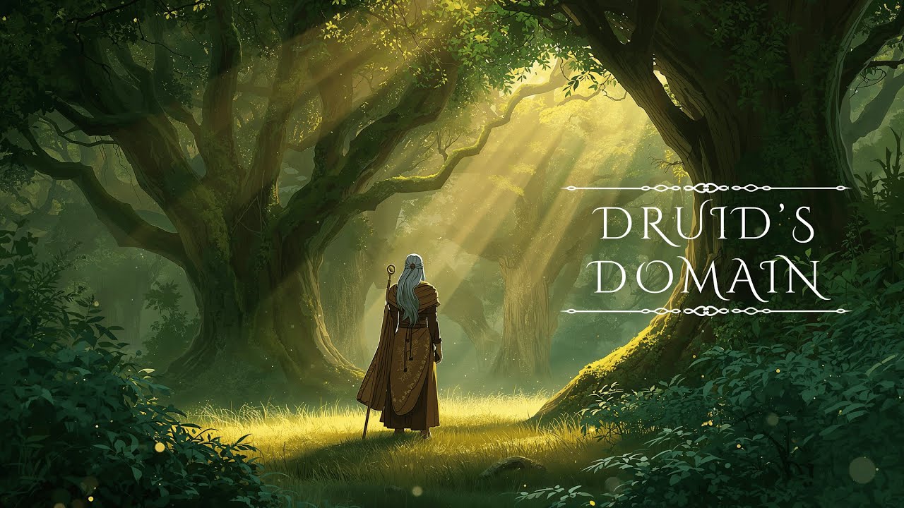 Druid's Domain | Ethereal Forest Fantasy Ambient Music for Relaxation & Study (1 Hour)