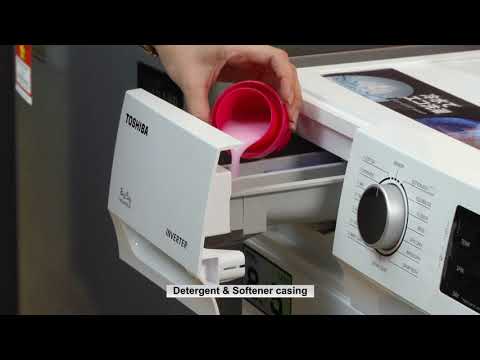 Toshiba 8 kg Wash, 5kg Dry Front Loading Inverter Washer Dryer (TWD-BK90S2M)