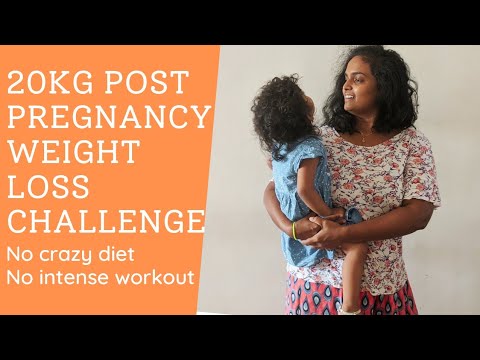20KG POST PREGNANCY WEIGHT LOSS CHALLENGE | INTERMITTENT FASTING for weight loss | Ranju N