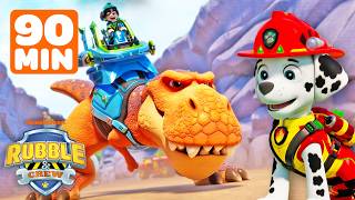 90 Minutes of *NEW* PAW Patrol Dinosaur Adventures! 🦖🐾 | Rubble & Crew