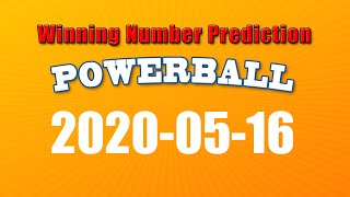 U.S. Powerball winning numbers prediction for 2020-05-16