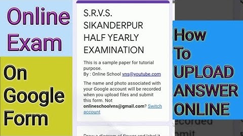 How to Upload Answers in Google Form Question Paper | Google Forms Tutorials