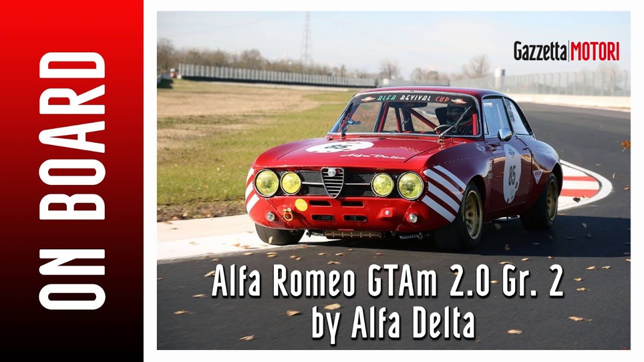 Un giro sull'Alfa Romeo GTAm 2.0 Gr. 2 by Alfa Delta | ON BOARD - YouTube