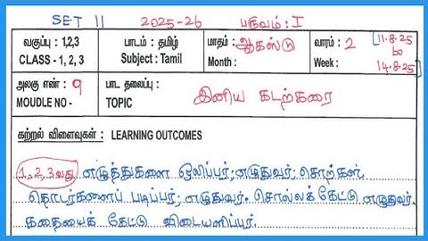 August 2nd week Lesson Plan (1-3) T/E medium 