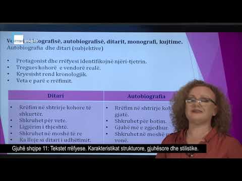 Gjuhë shqipe 11 - Tekstet rrëfyese: Karakteristikat strukturore, gjuhësore dhe stilistike