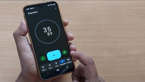 how to use stopwatch on mobile phone