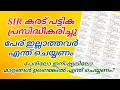SIR പ്രകാരത്തെ പുതിയ വോട്ടർ പട്ടികയിലെ പിഴവുകൾ പരിഹരിക്കാൻ വീണ്ടും പരിശോധിക്കണം