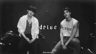 bang chan, lee know - drive (𝙨𝙡𝙤𝙬𝙚𝙙 + 𝙧𝙚𝙫𝙚𝙧𝙗)