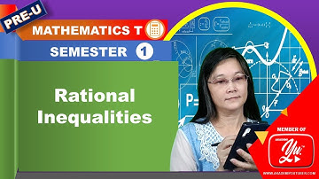 Rational Inequalities - Mathematics T STPM Semester 1