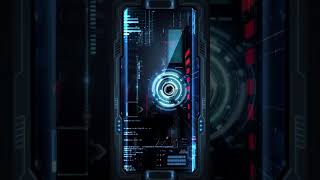 Cool blue technology FUI