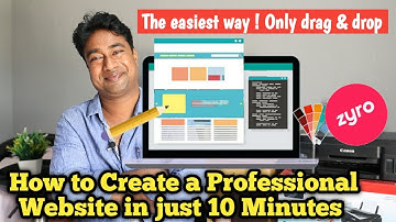 How to create any type of website without coding in just 10 minutes || Zyro Website Builder Review