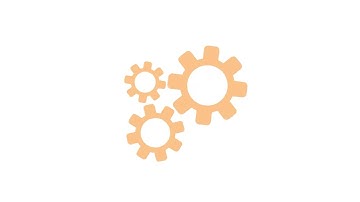 Animated rotating gears