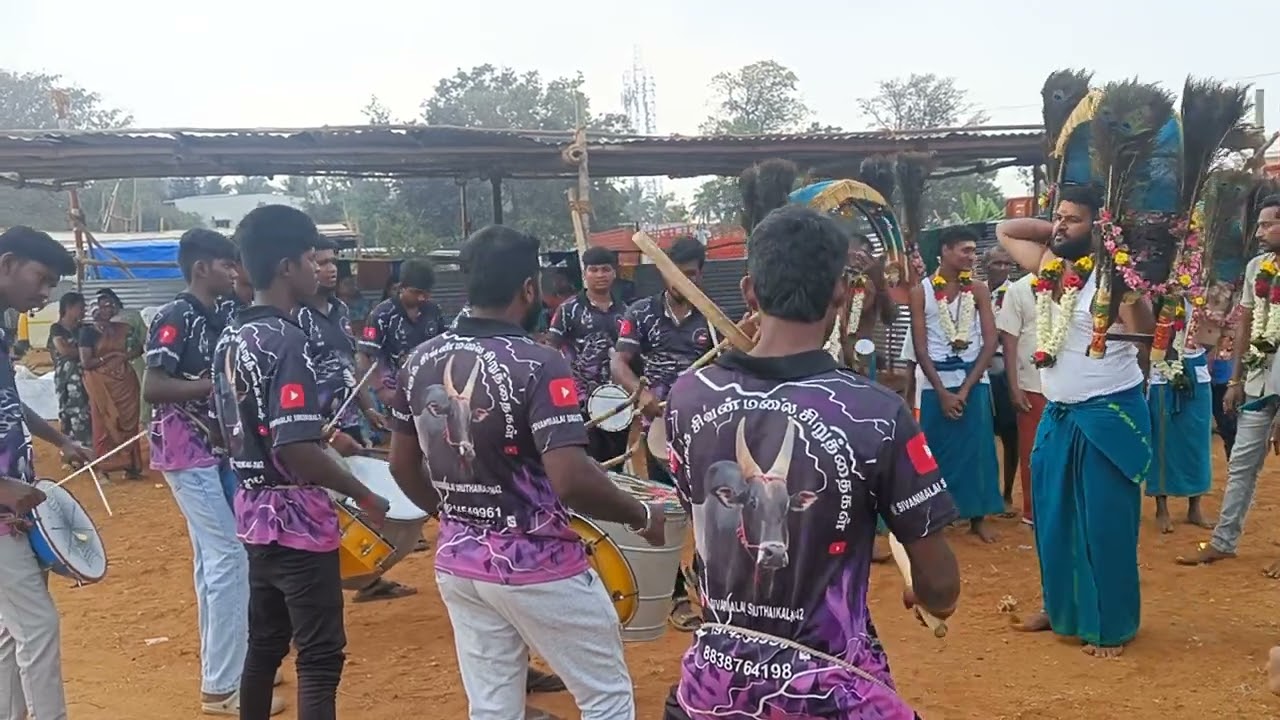 சிவன்மலை முருகன் காவடியாட்டம் #drums #music #sivanmalaii
