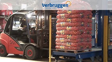 Palletizing | Automatic Palletizer machine Vpm-14 +Wrapping Machine by Verbruggen | palletizer robot