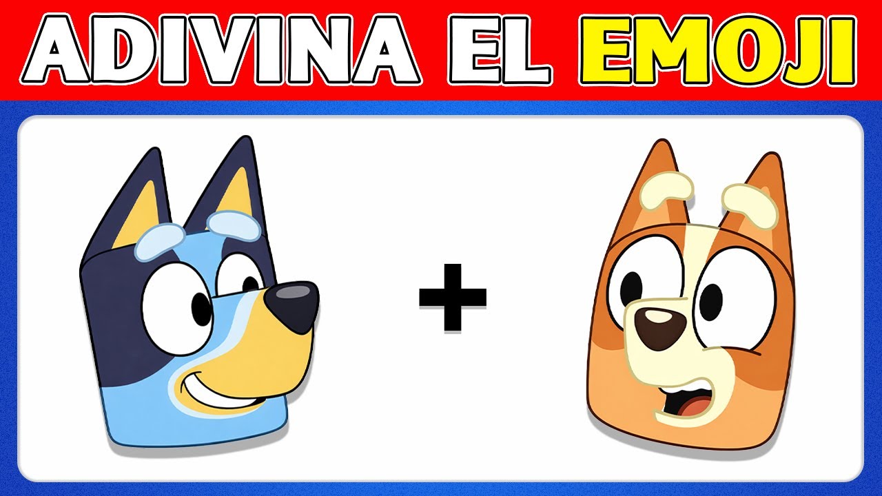 Adivina los PERSONAJES de BLUEY por el EMOJI 😀❤️ 💙 Bluey 🧡 Bingo💙Bandit 🥰🎶 ¡Adivina la VOZ!