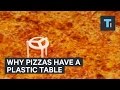 Why pizzas come with that plastic table in the center