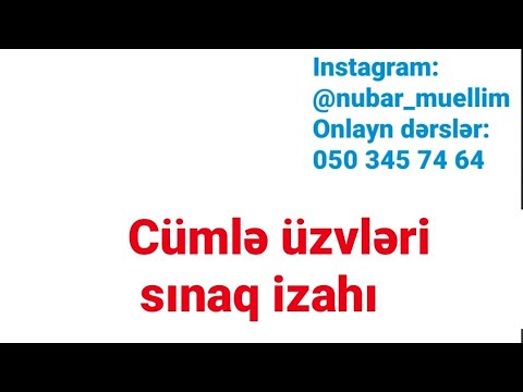 Video: Cümlədə irsi?