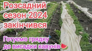 Розсадний сезон 2024 р. закінчився. Готуємо грядку до висадки кавунів 🍉