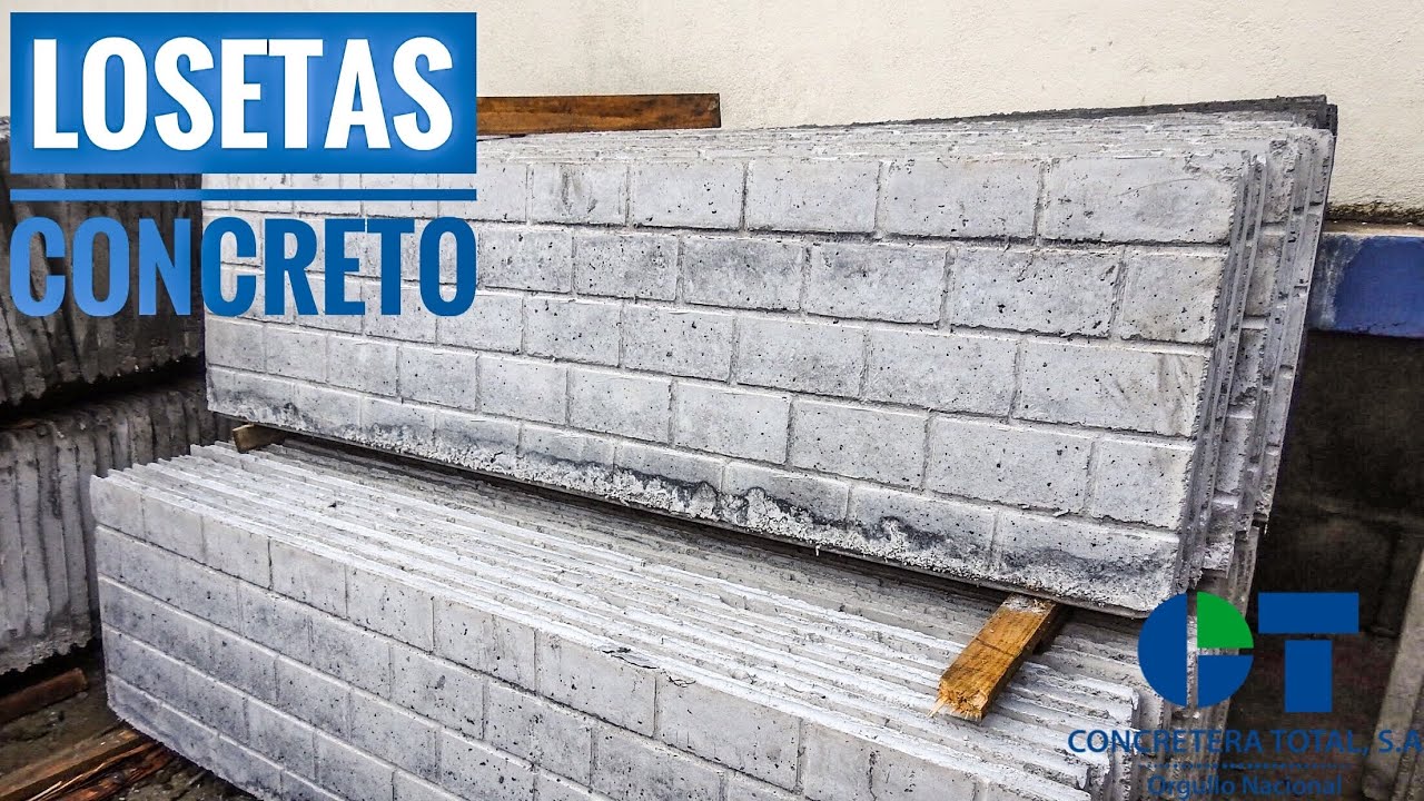 Losetas de Concreto para casas prefabricadas y muros perimetrales en  Nicaragua - Concretera Total SA - YouTube