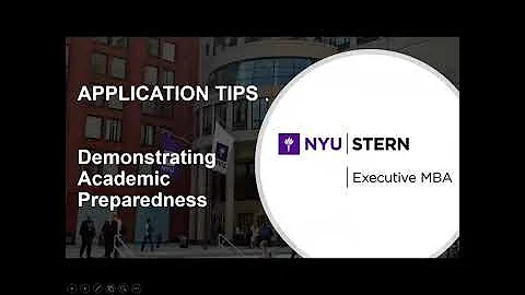 NYU Stern EMBA Application Tips: Demonstrating Academic Preparedness