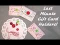 easy doily gift card holders