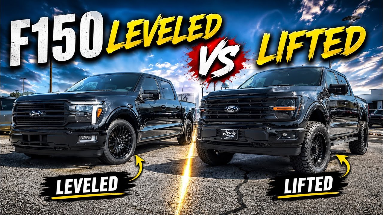Akins Ford F150 Covert Edition vs EVEREST-Leveled vs LIFTED - YouTube