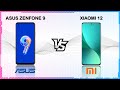 ASUS ZENFONE 9 VS XIAOMI 12